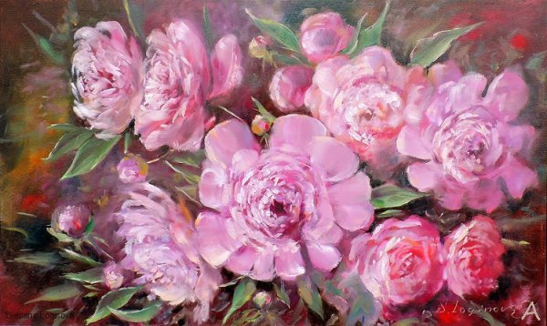 Художник Марусова Татьяна пионы