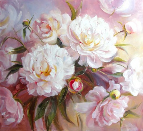 Художник Кулигина Татьяна картины пионы