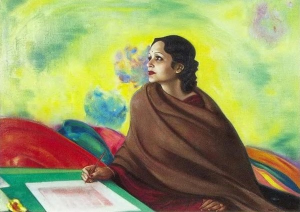 Святослав Рерих портрет девики Рани Рерих