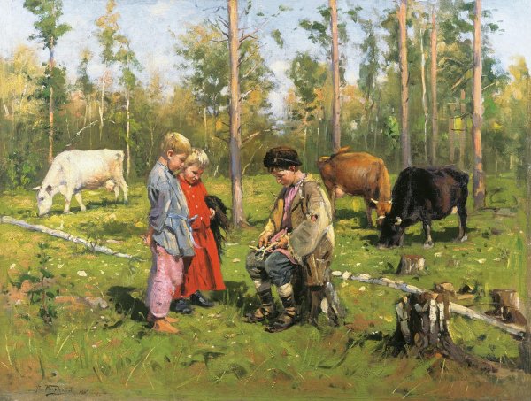 Владимир Маковский «пастушки» (1903)