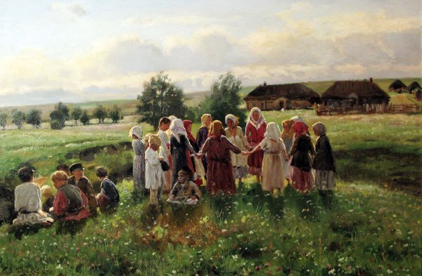 Маковский Владимир Егорович. Играющие дети. 1890