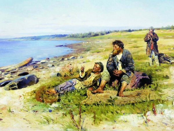 Владимир Егорович Маковский на Волге