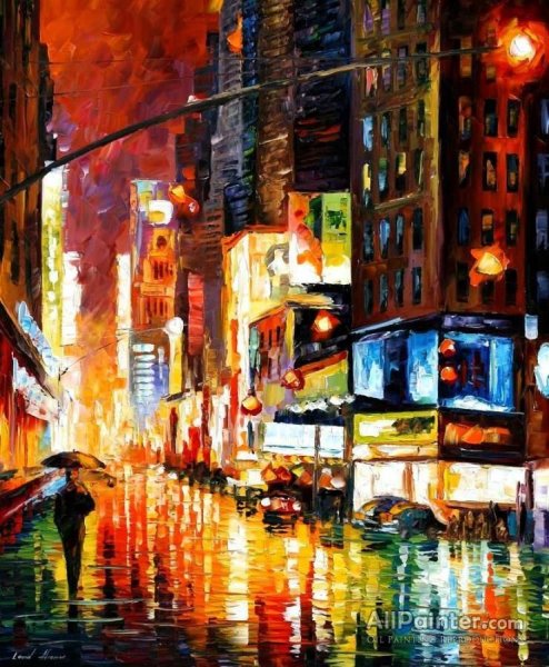 Картина ночной Нью-Йорк