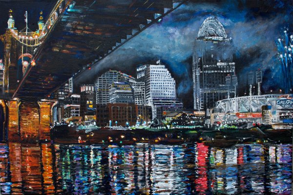 Нью-Йорк картина мастихином