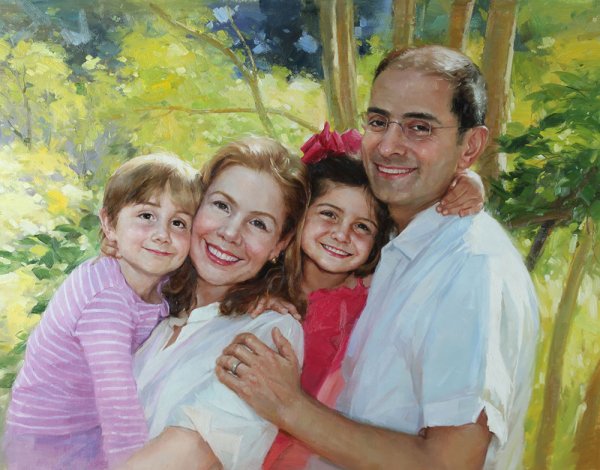 Семейный портрет живопись