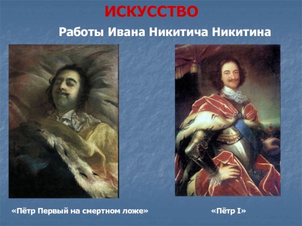 Никитин Иван Никитич. Портрет Петра i. 1717г