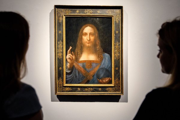 Картина Леонардо да Винчи Salvator Mundi