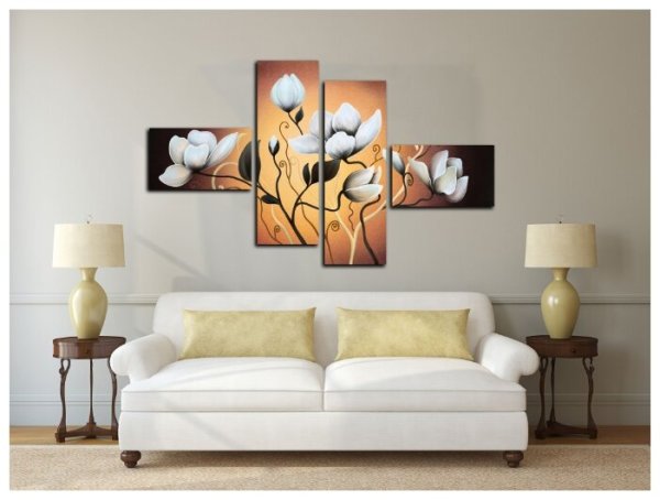 Холст в интерьере