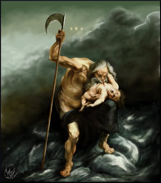 Кронос пожирающий своего сына Рубенс