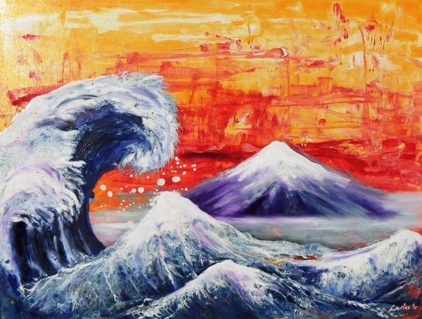 ЦУНАМИ картины художников