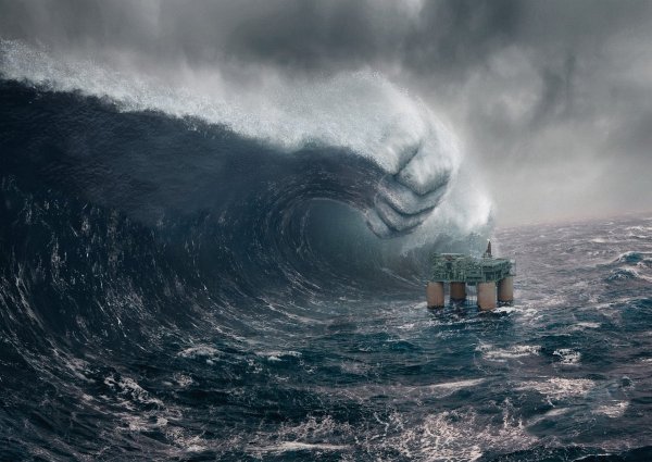 ЦУНАМИ волны убийцы в тихом океане