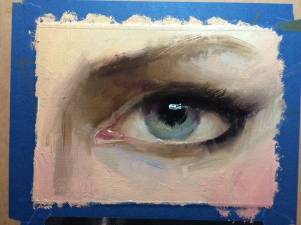 Глаза маслом живопись