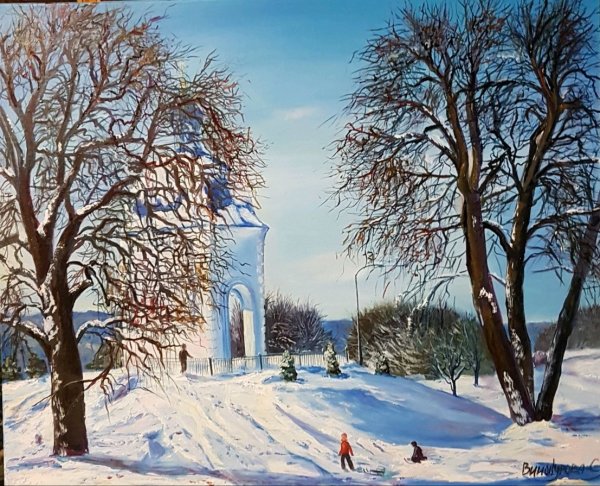 Январь картины художников