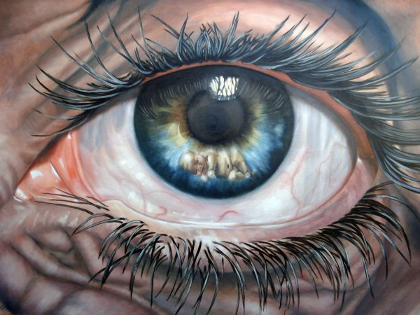 Отражение в глазах рисунок