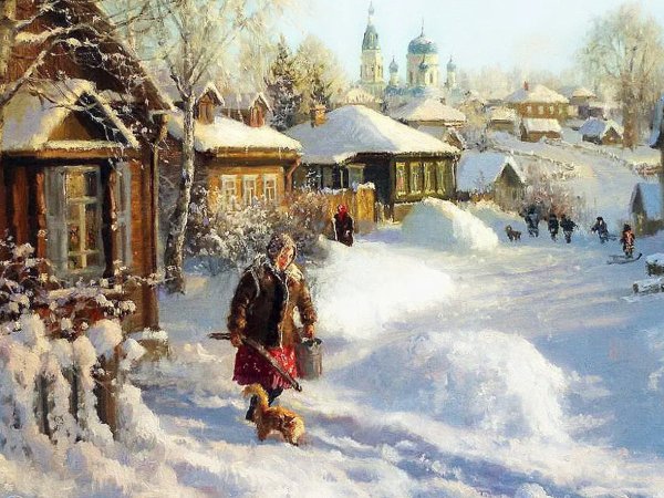 Художник Жданов Владимир Юрьевич зима