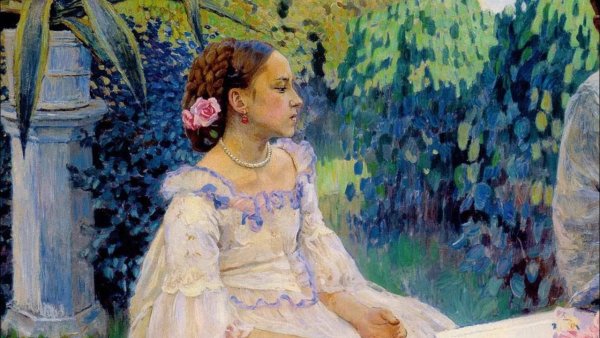 Виктор Эльпидифорович Борисов-Мусатов осенняя песнь