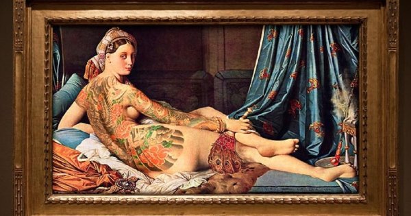 Жан-Огюст-Доминик Энгр большая одалиска