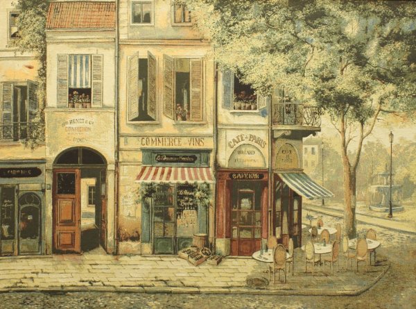 Fabrice de Villeneuve Парижское кафе