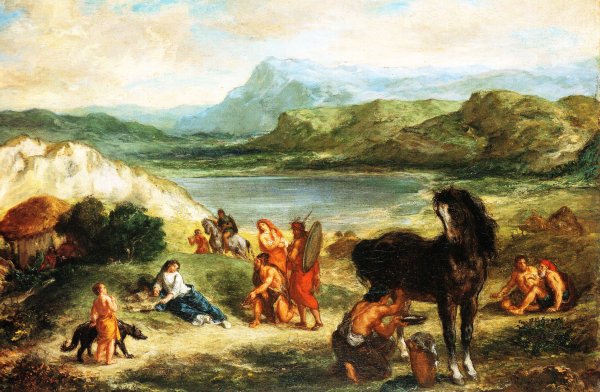 Эжен Делакруа Овидий среди скифов