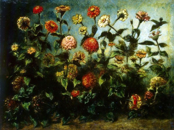 Эжен Делакруа картина цветы