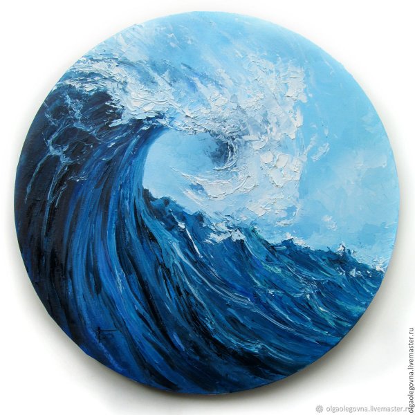 Волна картина акрилом