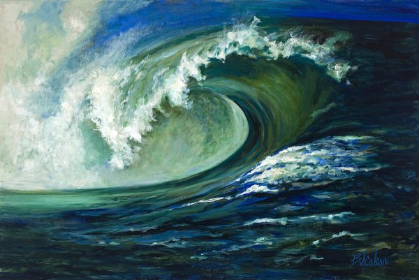 Волна живопись