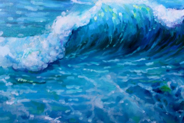 Картина синие волны