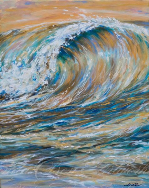 Волна живопись