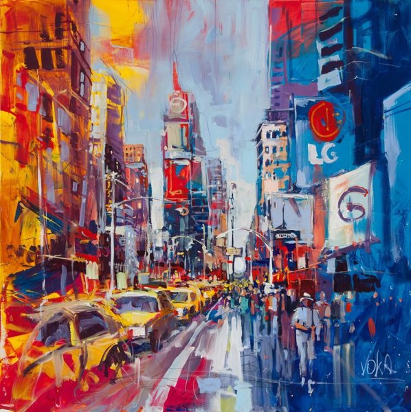 Бруклинский мост картина маслом