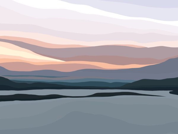 Пейзаж Минимализм живопись