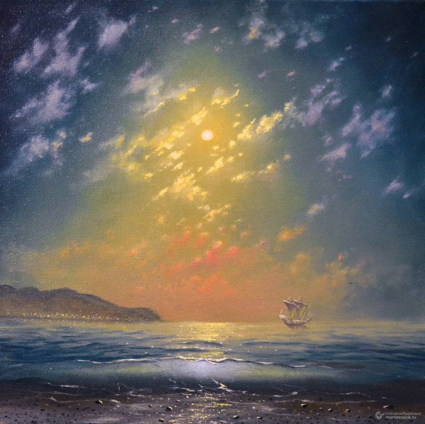 Рисование ночного пейзажа