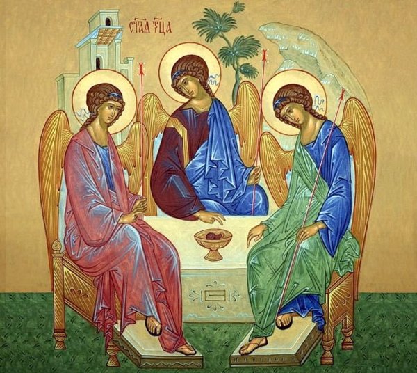 Икона Пресвятой Троицы Андрея Рублева