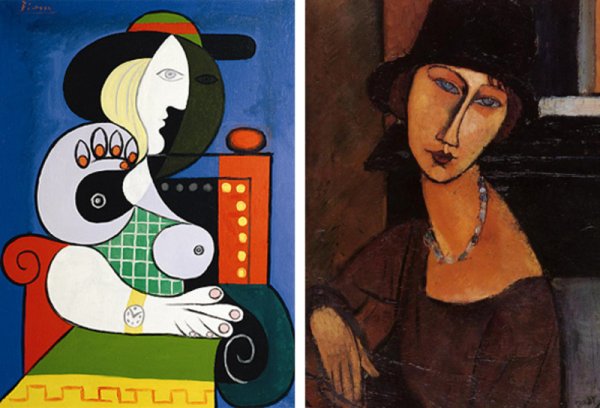 Амедео Модильяни женщина с веером