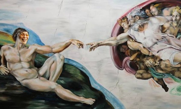 Сотворение мира картина Микеланджело