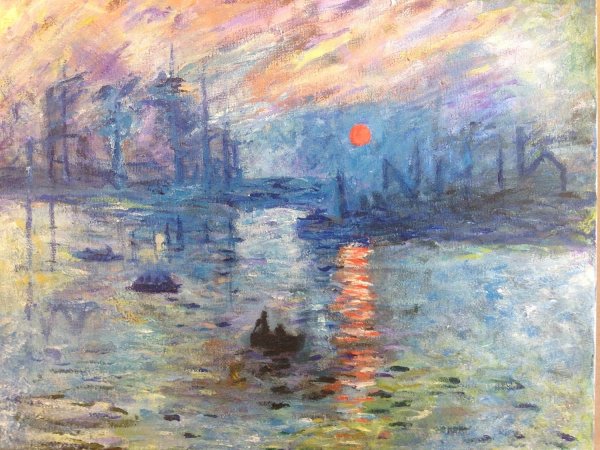 Моне Клод впечатление, Восход солнца. 1873. 48x63, музей Мармоттан, Париж