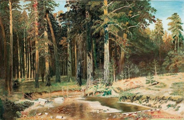 Шишкин Корабельная роща Третьяковка