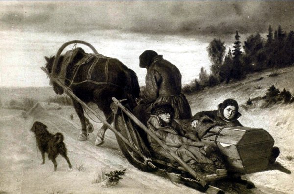 Василий Григорьевич Перов проводы покойника