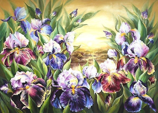 Художник Ann Mortimer сиреновын ирисы