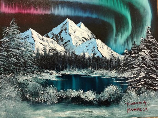 Картины Боба Росса Северное сияние