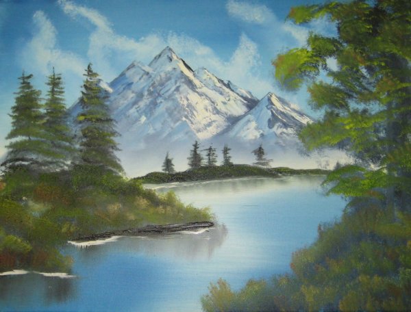 Американский художник пейзажист Боб Росс