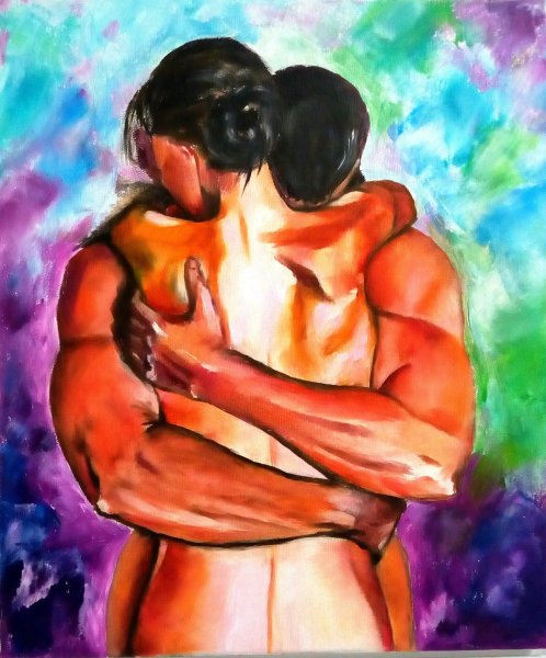 Объятия живопись