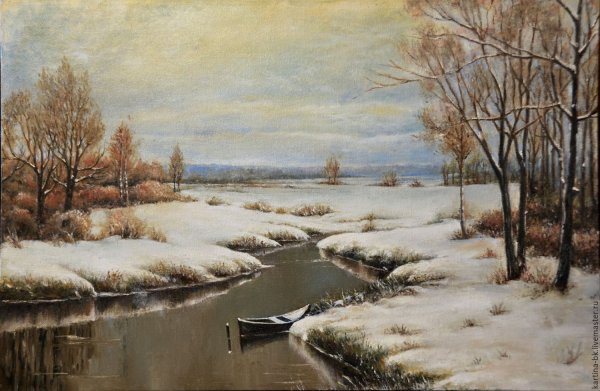 Василий Поленов ранний снег 1891