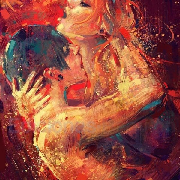 Мужчина и женщина абстракция