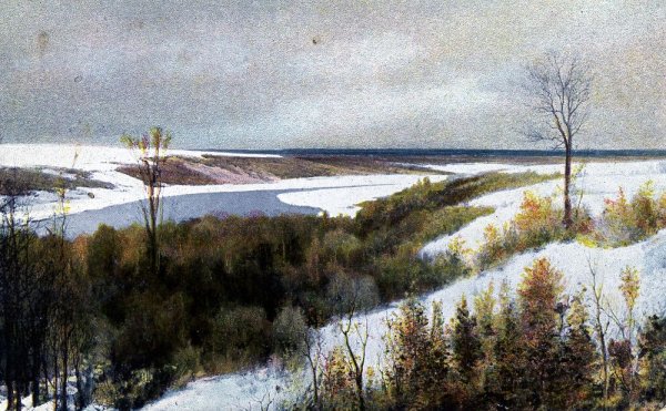 Василий Поленов ранний снег