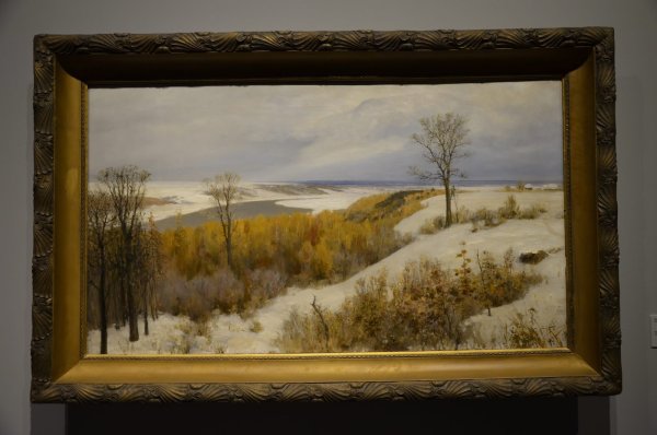 Художник Владимир Крылов зимний лес