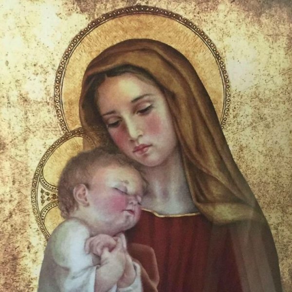 Мадонна Дева Мария с младенцем