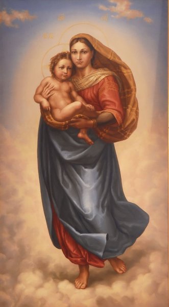 "Дева с младенцем" Рафаэля