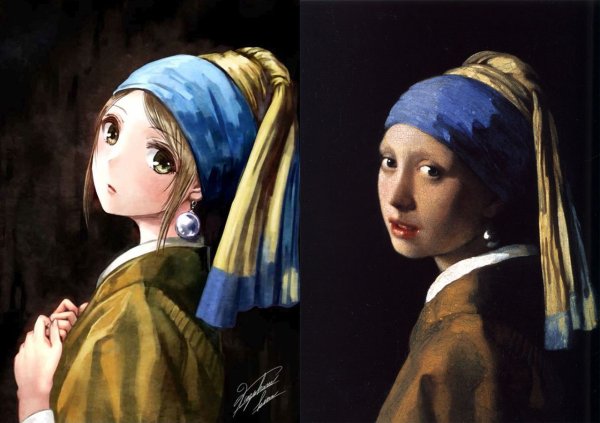 Girl with a Pearl Earring Ян Вермеер. 1665