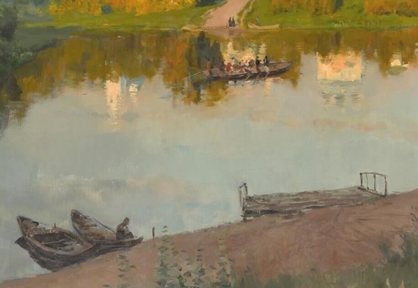 Пейзаж Левитана Вечерний звон