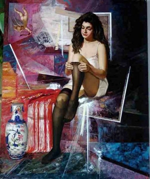 Чулки в живописи